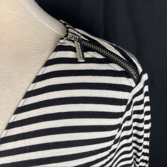 Michael by Michael Kors womens striped criss cross blouse - Picture 4 of 10